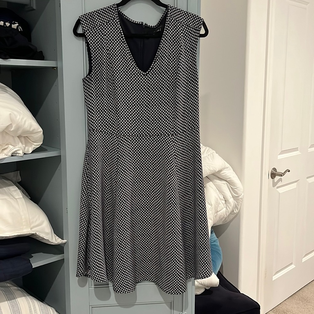 Ann Taylor dress black and white print